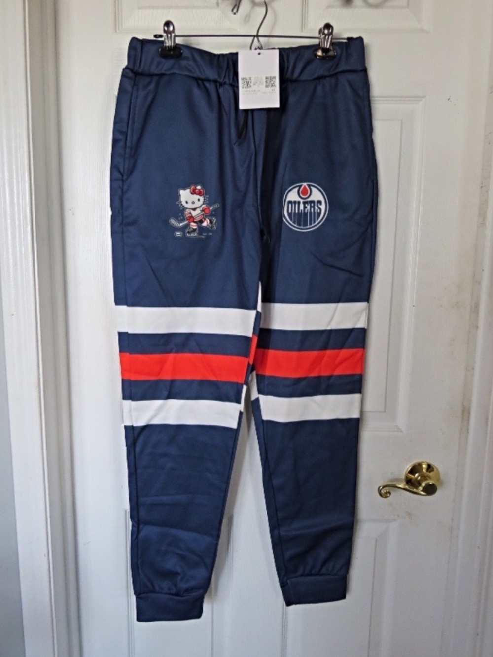 Edmonton Oilers / Hello Kitty Sweat Pants Youth size XXL